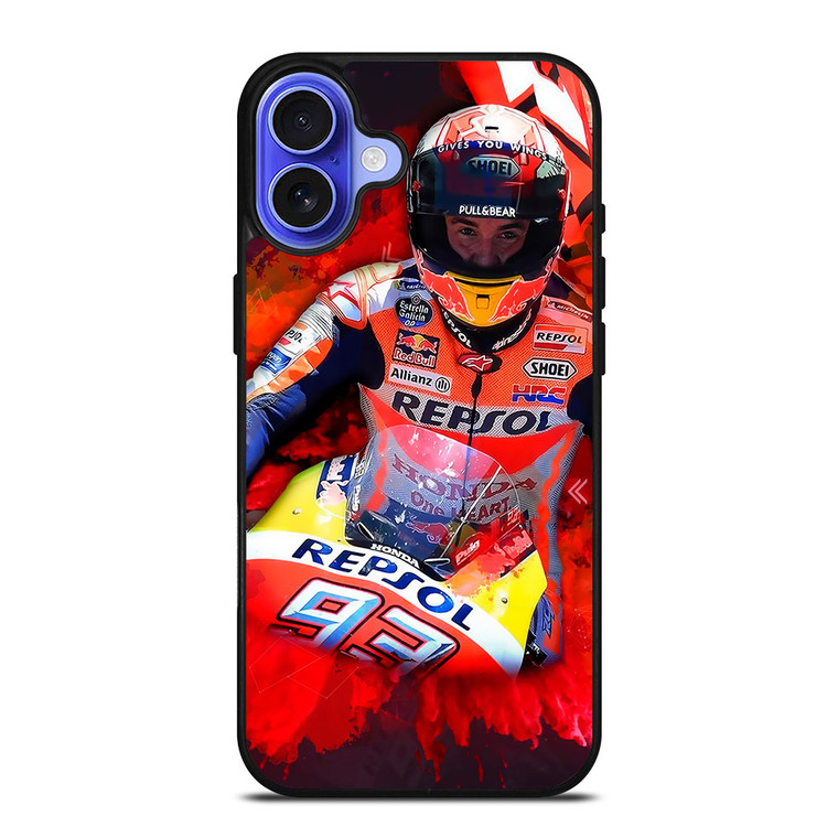 MARC MARQUEZ HELMET 2 iPhone 16 Case MARC MARQUEZ HELMET 2 iPhone 16 Case