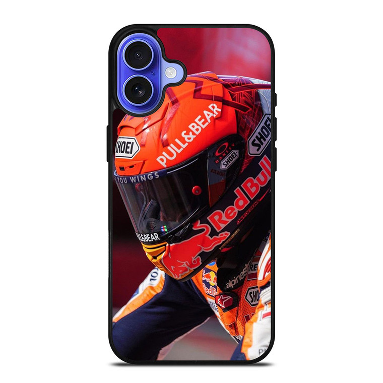 MARC MARQUEZ HELMET iPhone 16 Case MARC MARQUEZ HELMET iPhone 16 Case