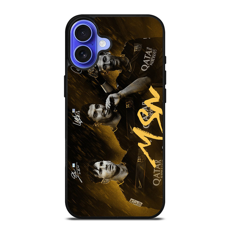MESSI SUAREZ NEYMAR MSN BARCELONA iPhone 16 Case