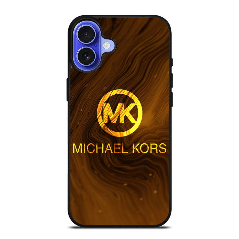 MICHAEL KORS LOGO GOLD iPhone 16 Case