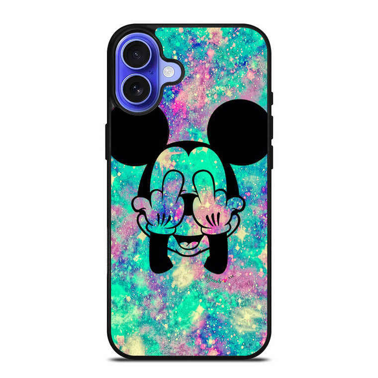 MIDDLE FINGER MICKY MOUSE iPhone 16 Case