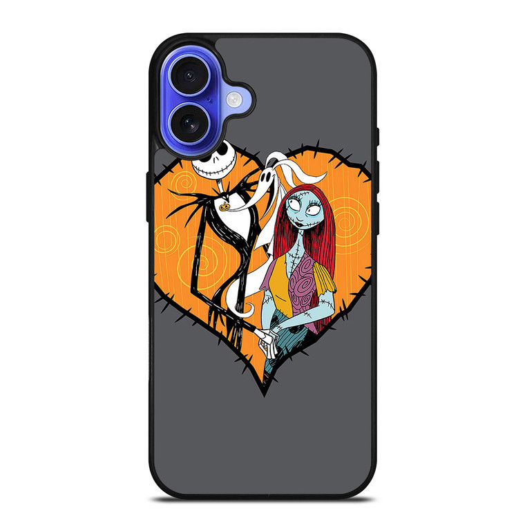 NIGHTMARE BEFORE CHRISTMAS JACK AND SALLY 3 iPhone 16 Case