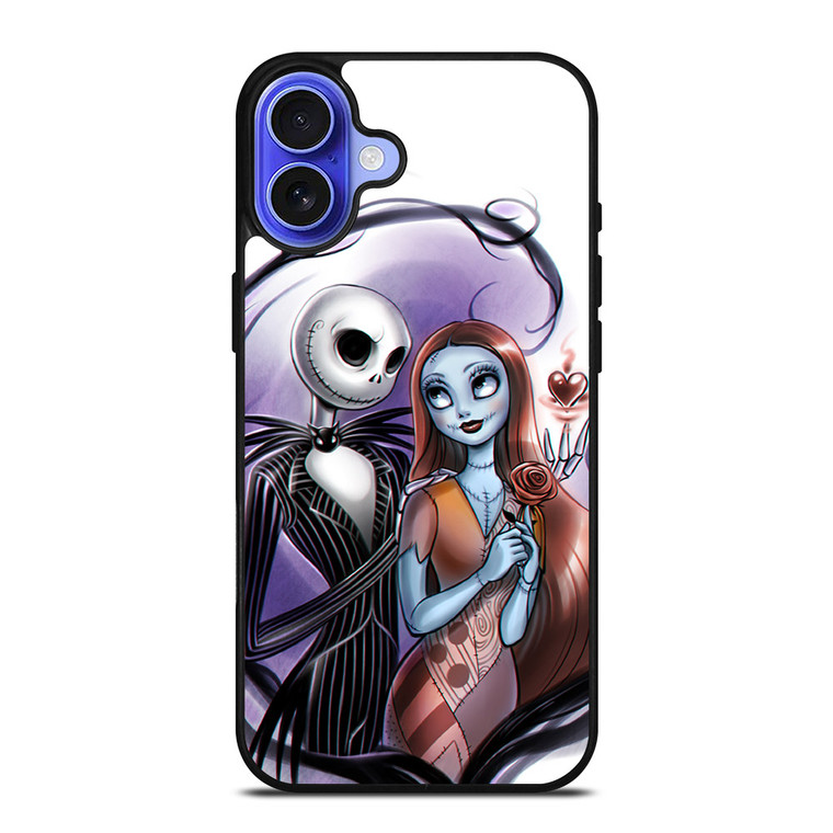 NIGHTMARE BEFORE CHRISTMAS JACK AND SALLY iPhone 16 Case