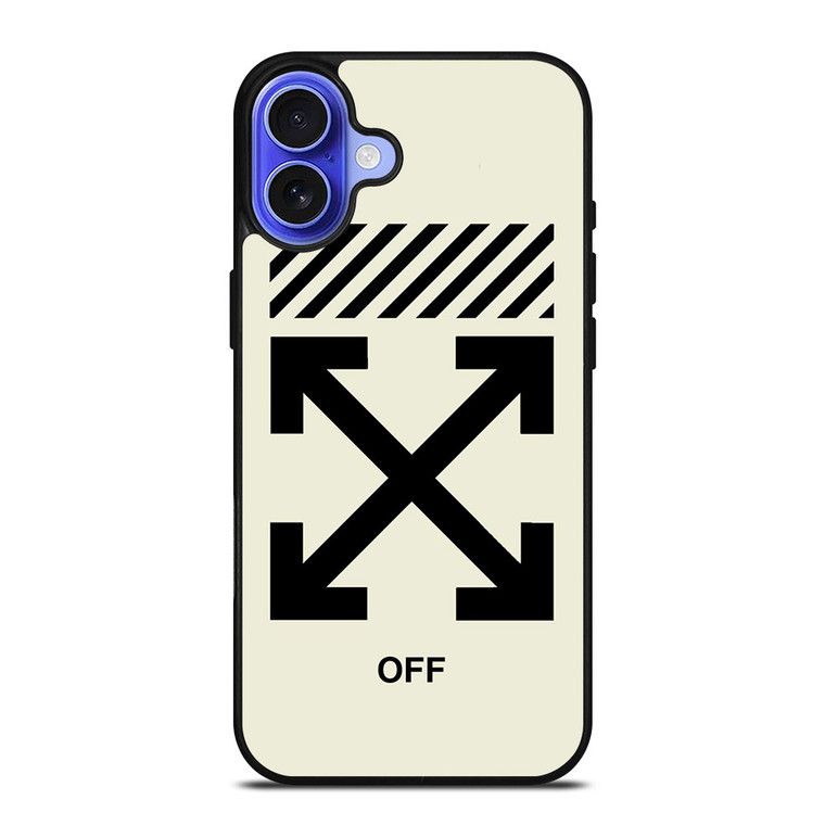 OFF WHITE LOGO iPhone 16 Case
