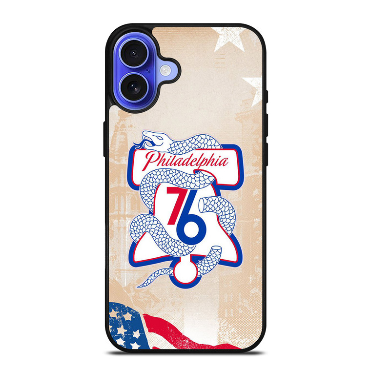 PHILADELPHIA 76ERS LOGO 3 iPhone 16 Case PHILADELPHIA 76ERS LOGO 3 iPhone 16 Case