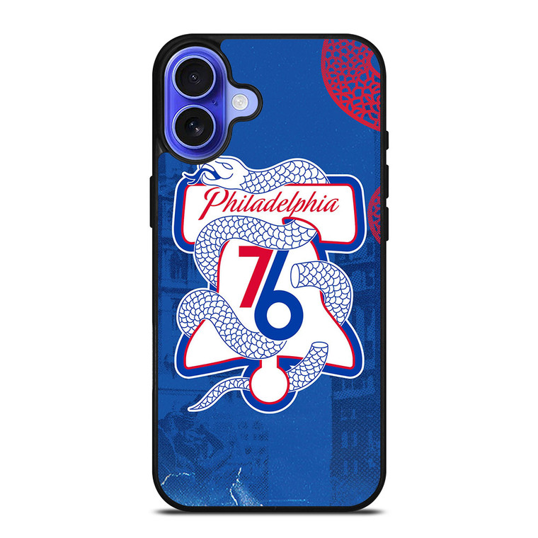 PHILADELPHIA 76ERS LOGO iPhone 16 Case PHILADELPHIA 76ERS LOGO iPhone 16 Case