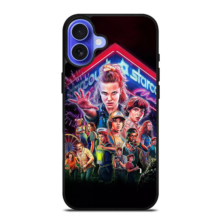 STRANGER THINGS CHARACTERS iPhone 16 Case