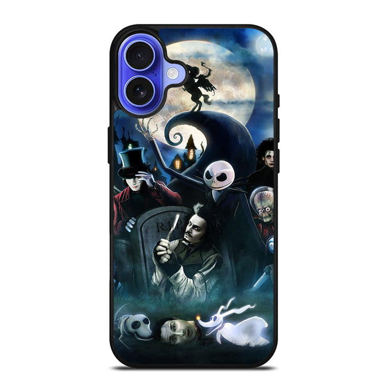 TIM BURTON MOVIES iPhone 16 Case