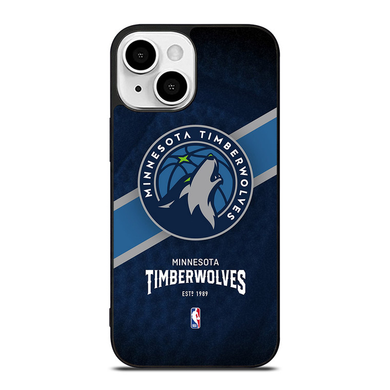 MINNESOTA TIMBERWOLVES LOGO 3 iPhone 13 Mini Case