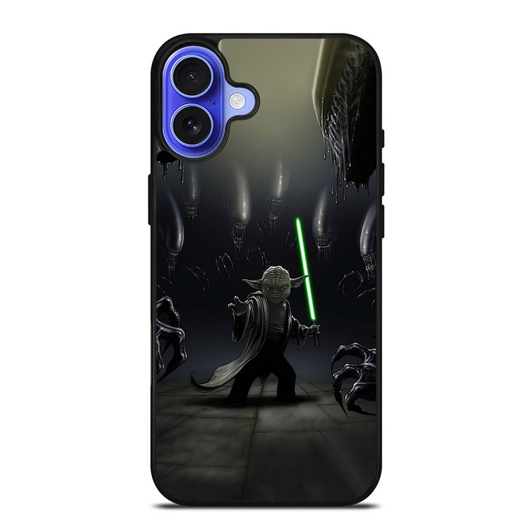 YODA VS ALIENS iPhone 16 Case