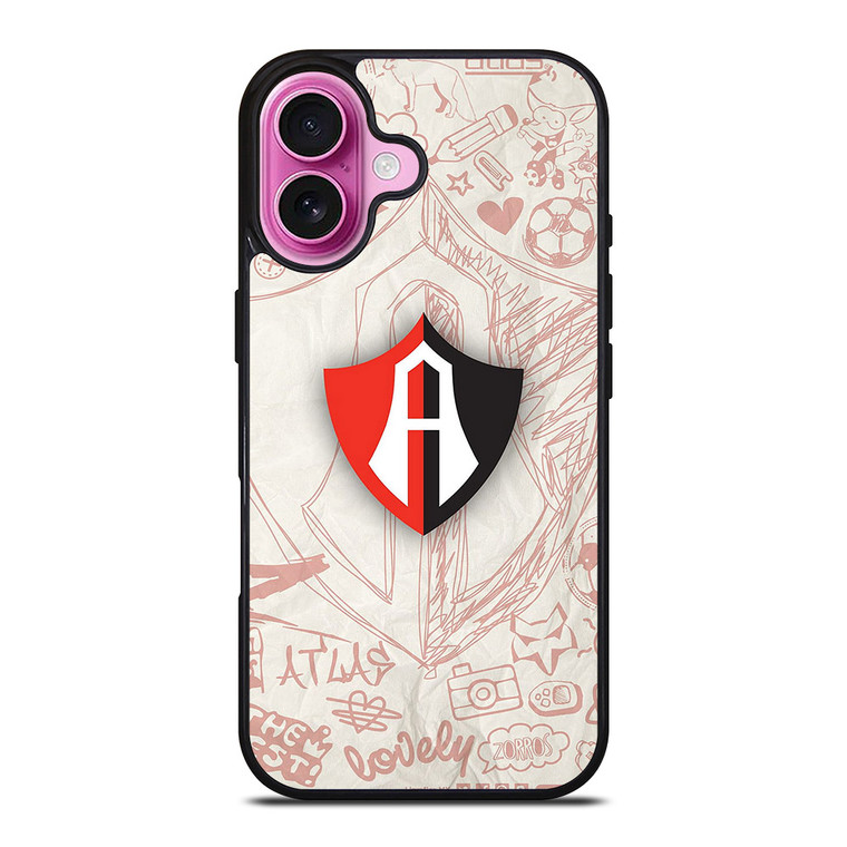 ATLAS FC ART LOGO iPhone 16 Plus Case ATLAS FC ART LOGO iPhone 16 Plus Case