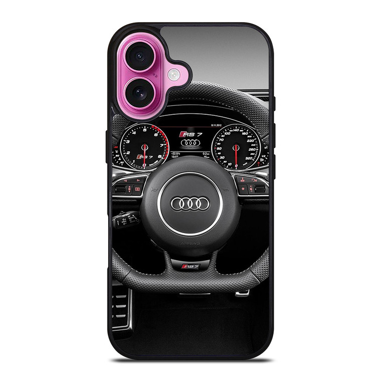 AUDI LOGO STREERING WHEEL iPhone 16 Plus Case