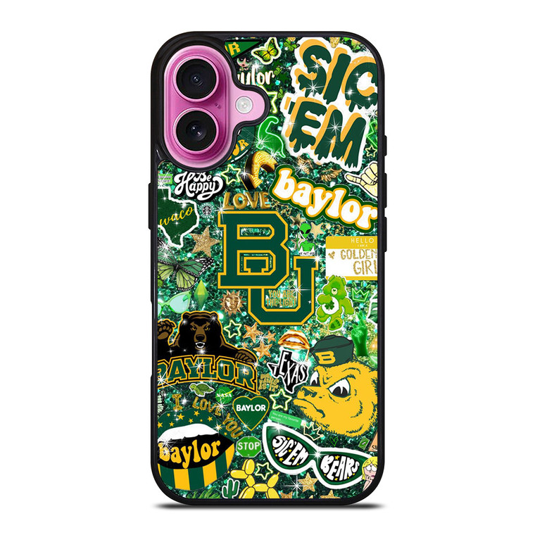 BAYLOR BEARS UNIVERSITY COLLAGE iPhone 16 Plus Case