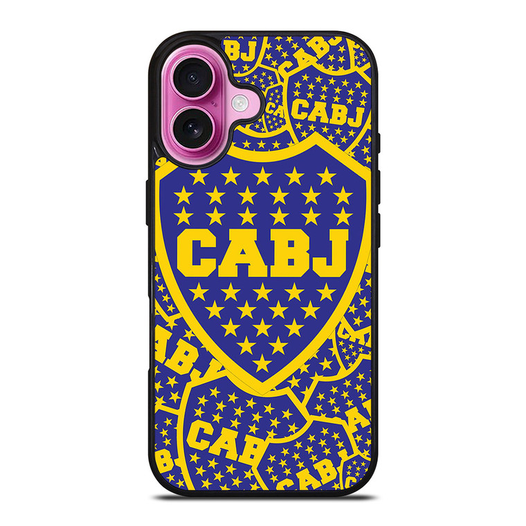 BOCA JUNIORS PATTERN iPhone 16 Plus Case BOCA JUNIORS PATTERN iPhone 16 Plus Case