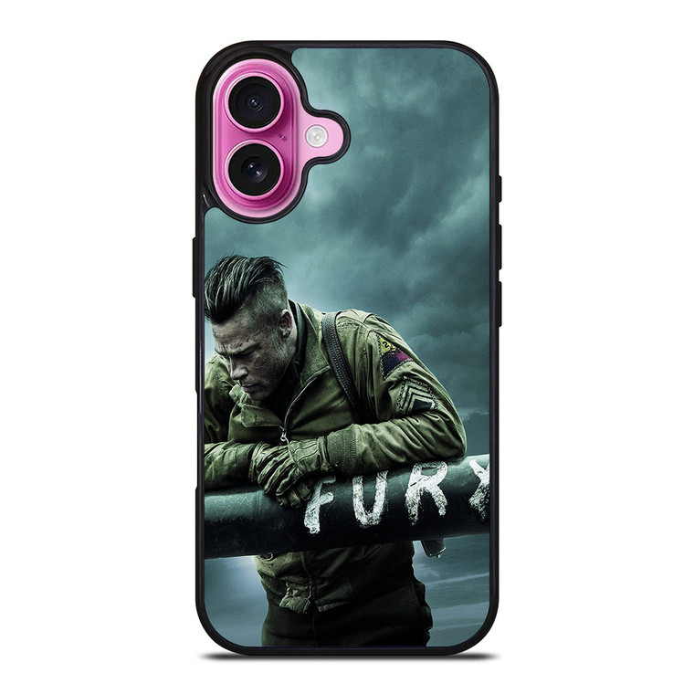 BRAD PITT FURY iPhone 16 Plus Case BRAD PITT FURY iPhone 16 Plus Case
