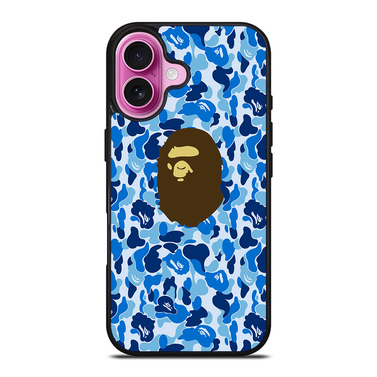 CAMO BAPE LOGO 3 iPhone 16 Plus Case