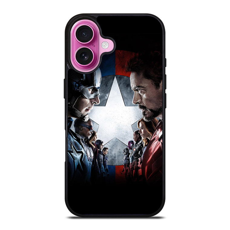 CIVIL WAR MARVEL iPhone 16 Plus Case