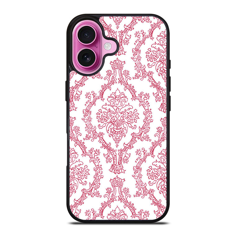DAMASK PINK iPhone 16 Plus Case