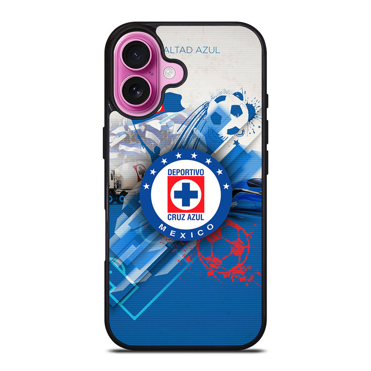 DEPORTIVO CRUZ AZUL LOGO iPhone 16 Plus Case DEPORTIVO CRUZ AZUL LOGO iPhone 16 Plus Case