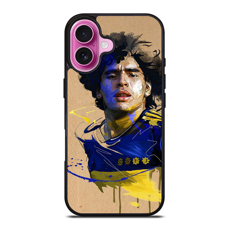 DIEGO MARADONA BOCA JUNIORS iPhone 16 Plus Case