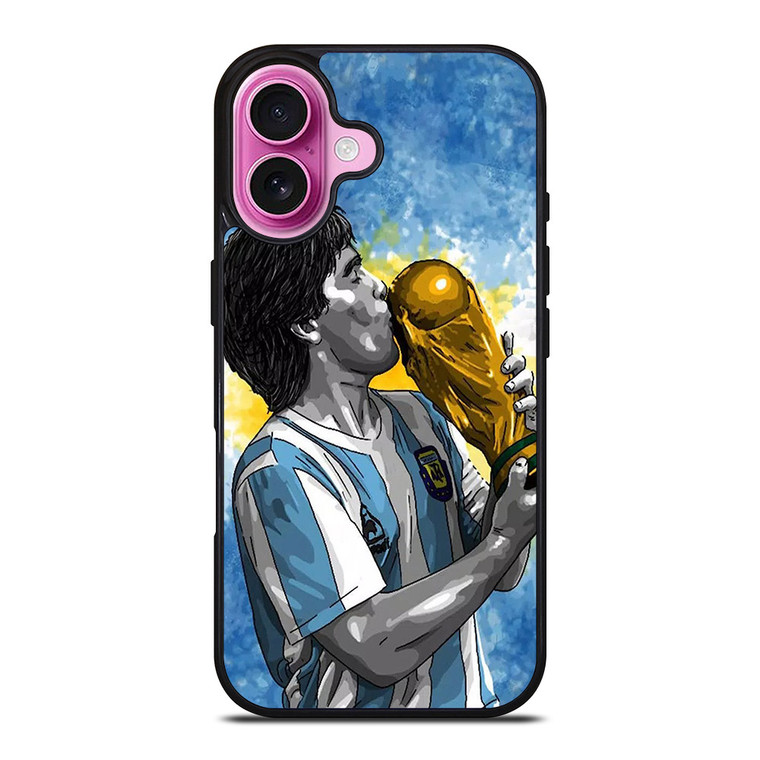 DIEGO MARADONA CHAMPIONS iPhone 16 Plus Case DIEGO MARADONA CHAMPIONS iPhone 16 Plus Case