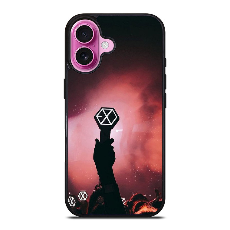 EXO BOYBAND LOGO CONCERT iPhone 16 Plus Case