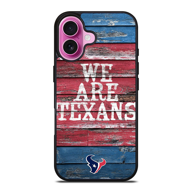 HOUSTON TEXANS WOODEN iPhone 16 Plus Case