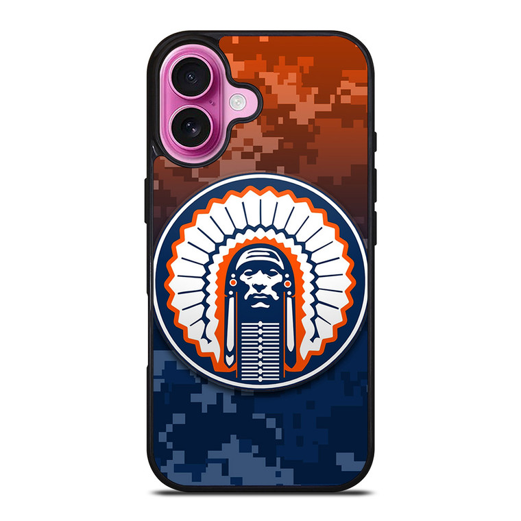 ILLINOIS FIGHTING LOGO iPhone 16 Plus Case