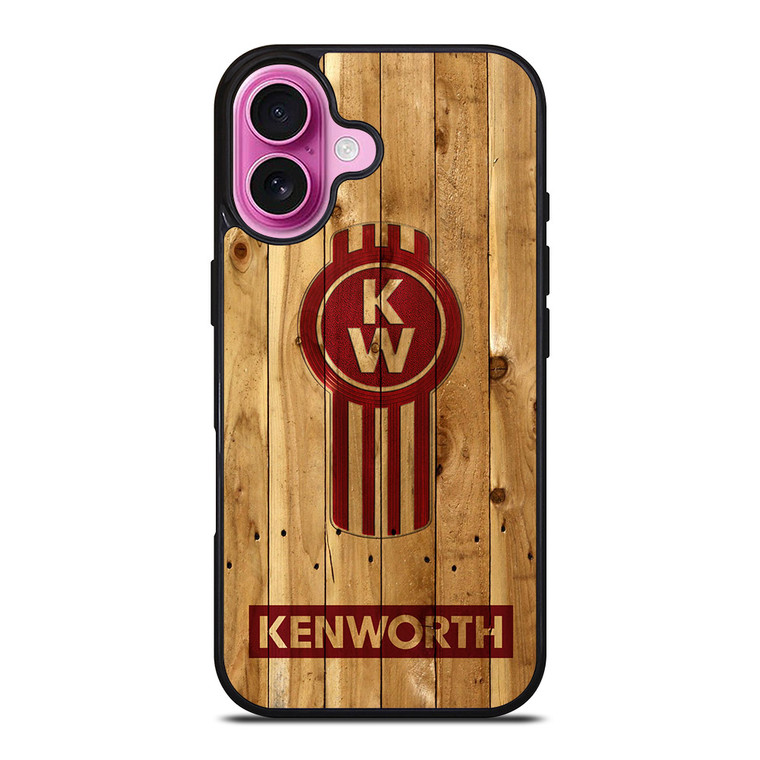 KENWORTH TRUCK LOGO WOODEN 2 iPhone 16 Plus Case