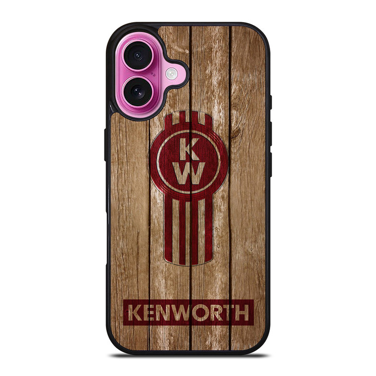 KENWORTH TRUCK LOGO WOODEN 3 iPhone 16 Plus Case