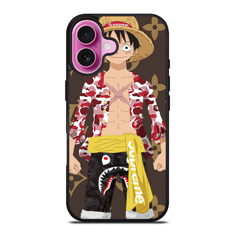 LUFFY ONE PIECE HYPEBEAST iPhone 16 Plus Case
