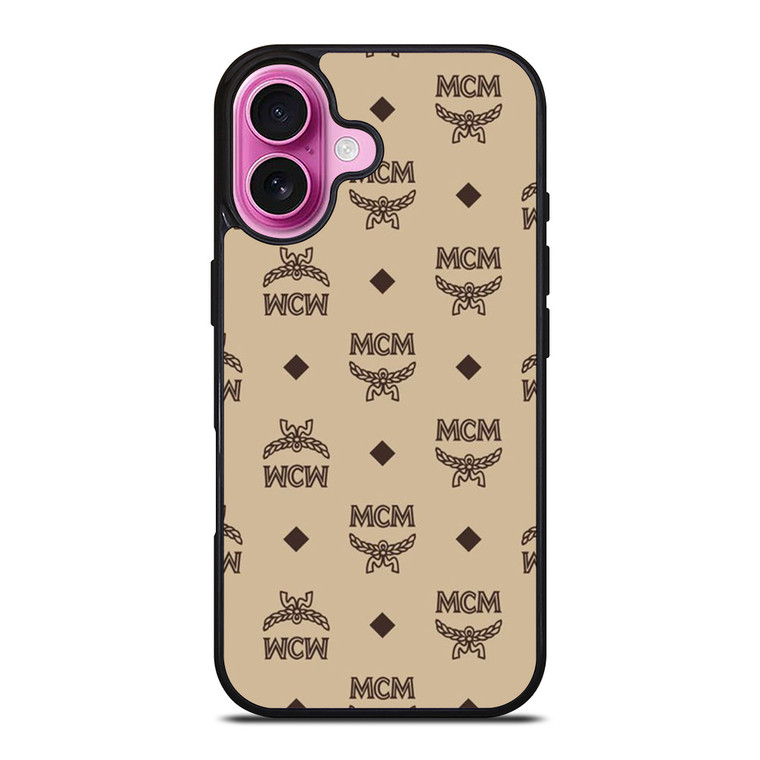 MCM WORLDWIDE PATTERN iPhone 16 Plus Case MCM WORLDWIDE PATTERN iPhone 16 Plus Case