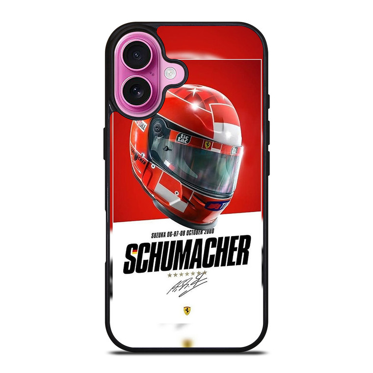 MICHAEL SCHUMACHER HELMET 2 iPhone 16 Plus Case MICHAEL SCHUMACHER HELMET 2 iPhone 16 Plus Case