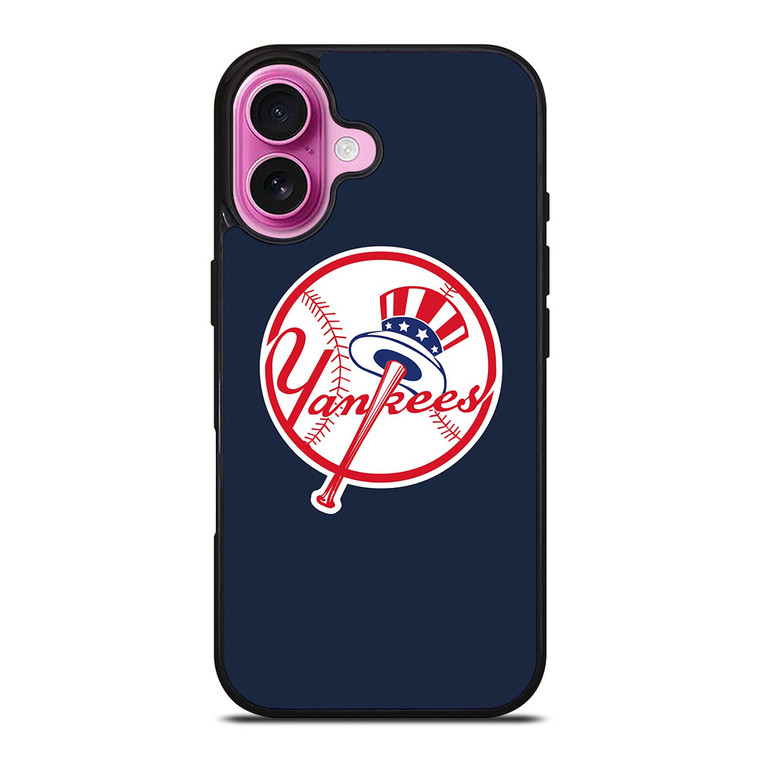 MLB NEW YORK YANKEES LOGO iPhone 16 Plus Case MLB NEW YORK YANKEES LOGO iPhone 16 Plus Case