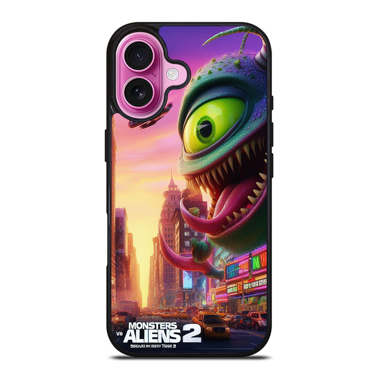 MONSTER VS ALIENS FUNNY CARTOON iPhone 16 Plus Case