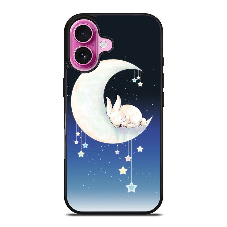 MOON BUNNY SLEEPING iPhone 16 Plus Case MOON BUNNY SLEEPING iPhone 16 Plus Case