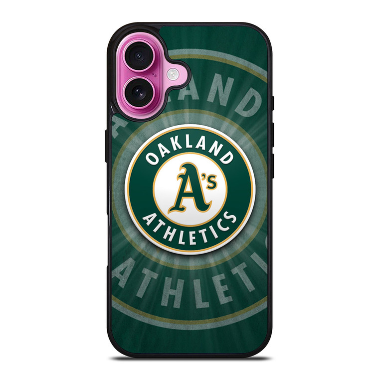 OAKLAND ATHLETICS LOGO iPhone 16 Plus Case OAKLAND ATHLETICS LOGO iPhone 16 Plus Case