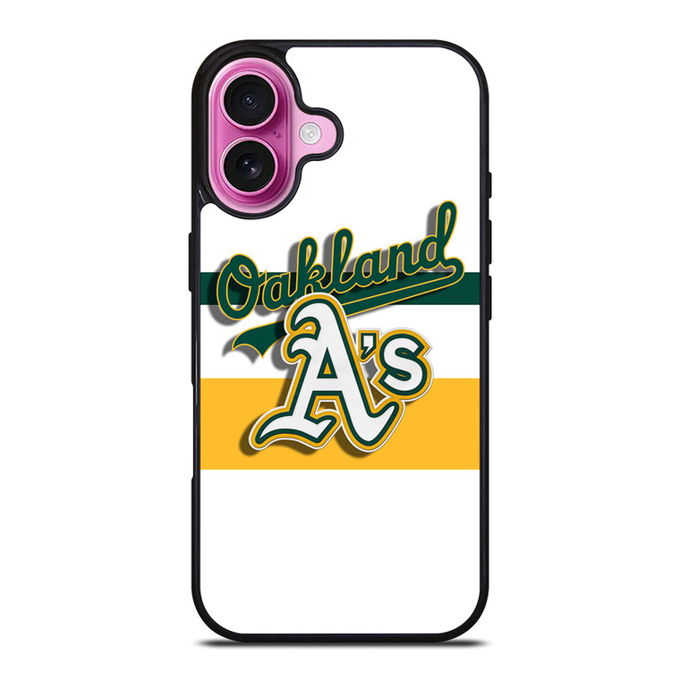 OAKLAND ATHLETICS MLB 2 iPhone 16 Plus Case OAKLAND ATHLETICS MLB 2 iPhone 16 Plus Case