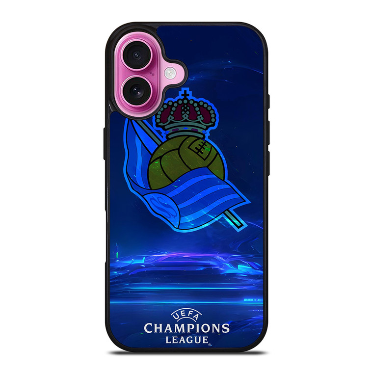 REAL SOCIEDAD LOGO ART iPhone 16 Plus Case