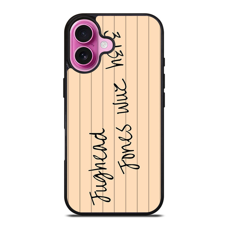 RIVERDALE JUGHEAD JONES WUZ HERE iPhone 16 Plus Case