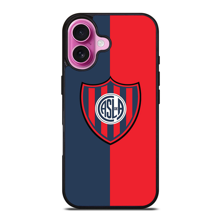 SAN LORENZO FUTBOL CLUB LOGO iPhone 16 Plus Case