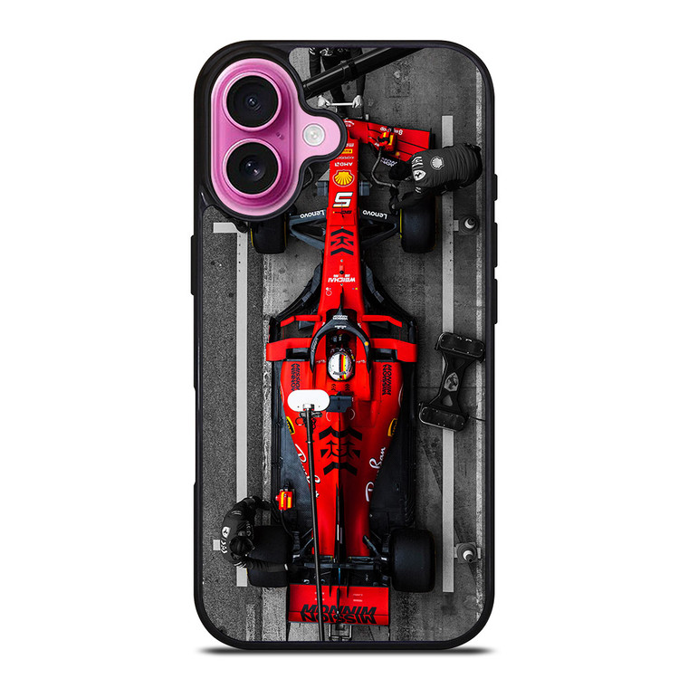 SEBASTIAN VETTEL IN THE PITS iPhone 16 Plus Case