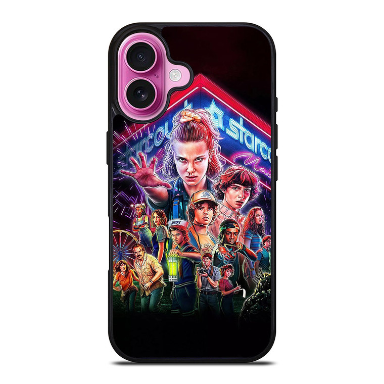 STRANGER THINGS CHARACTERS iPhone 16 Plus Case