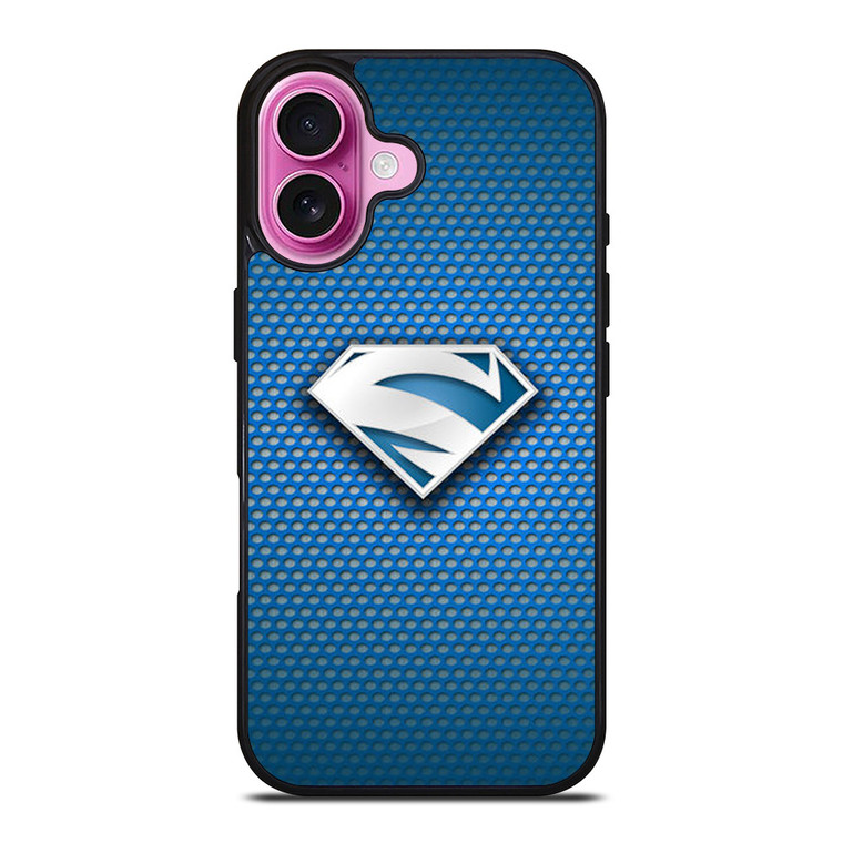 SUPERMAN ELECTRIC BLUE LOGO iPhone 16 Plus Case