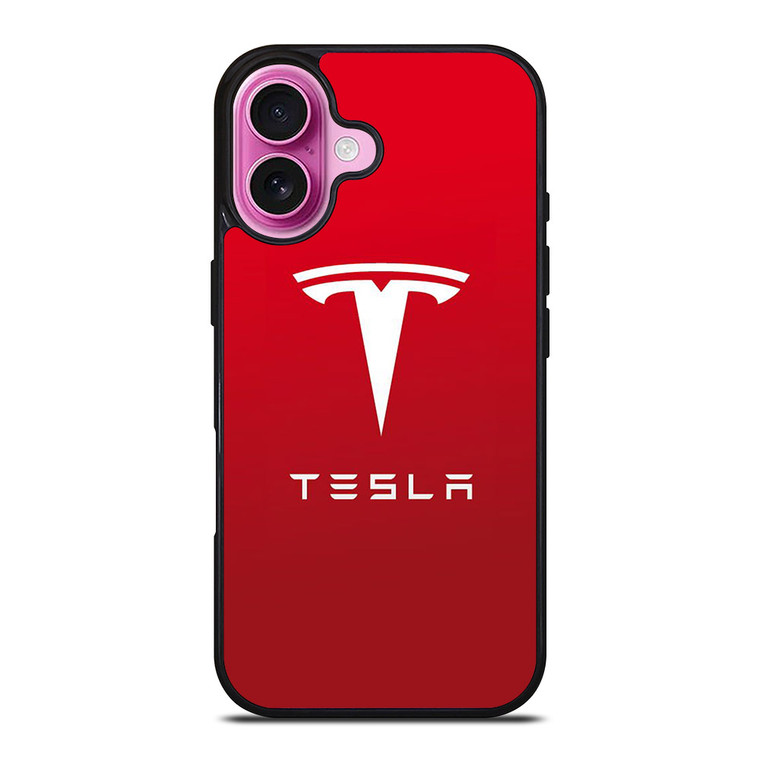 TESLA CAR LOGO 2 iPhone 16 Plus Case