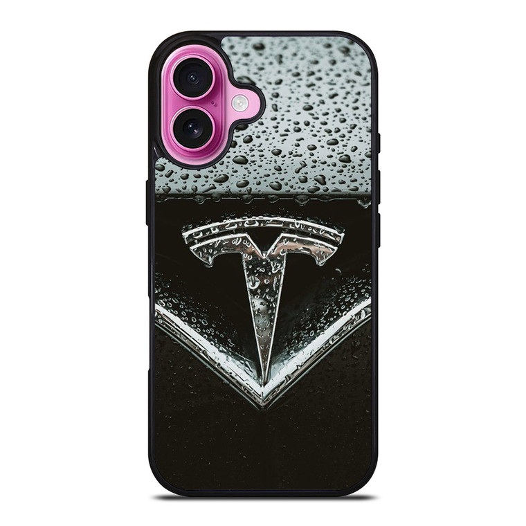 TESLA CAR LOGO 3 iPhone 16 Plus Case