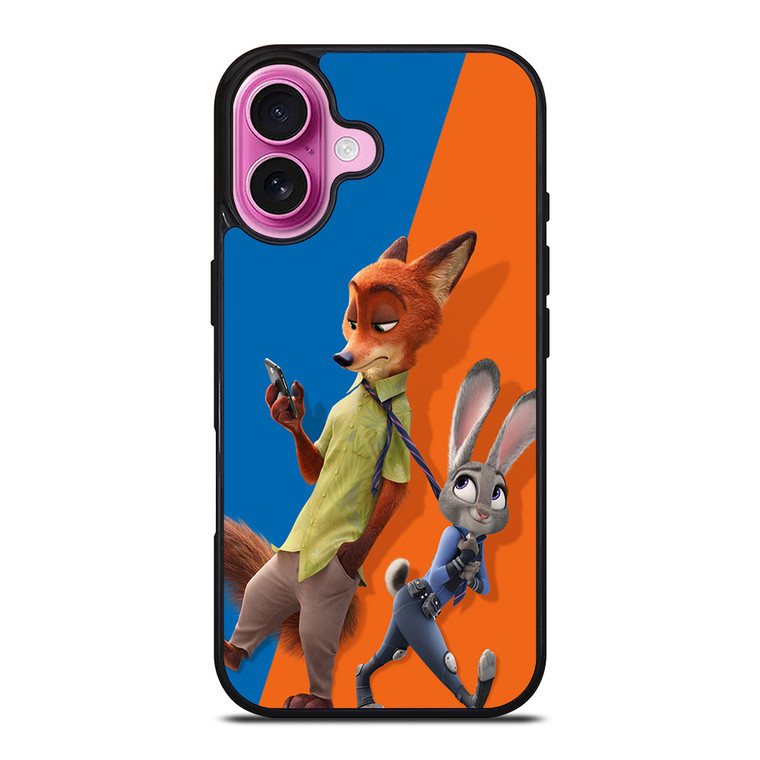 ZOOTOPIA JUDY HOPPS NICK WILDE iPhone 16 Plus Case