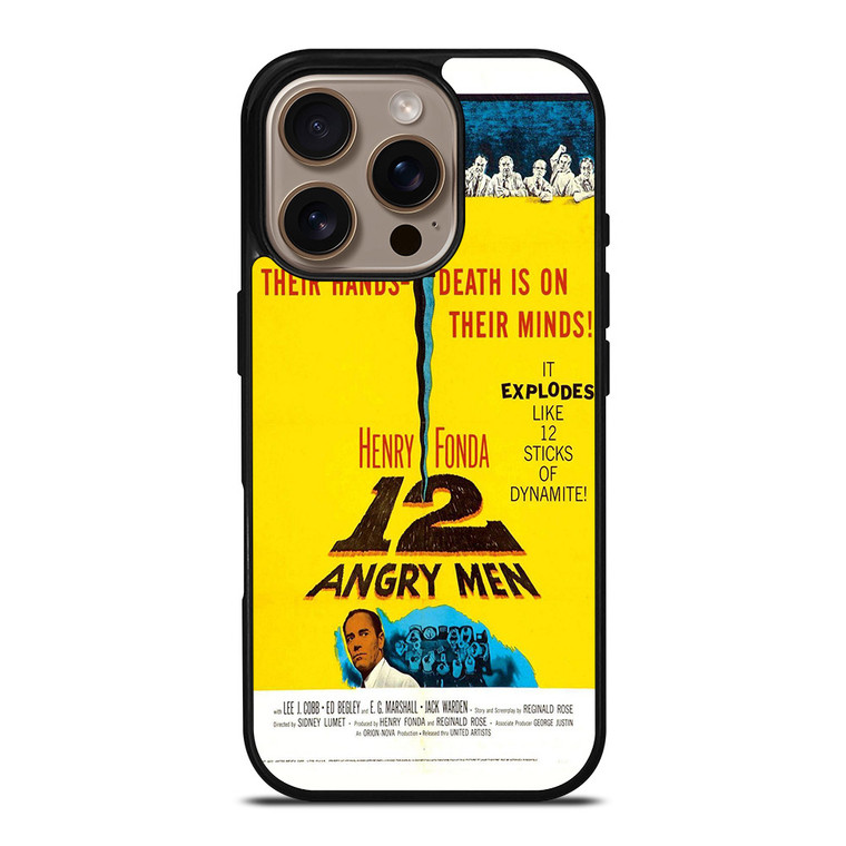 12 ANGRY MEN VINTAGE POSTER iPhone 16 Pro Case
