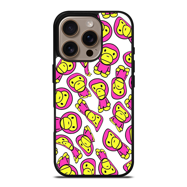 BAPE BABY MILO PATTERN iPhone 16 Pro Case