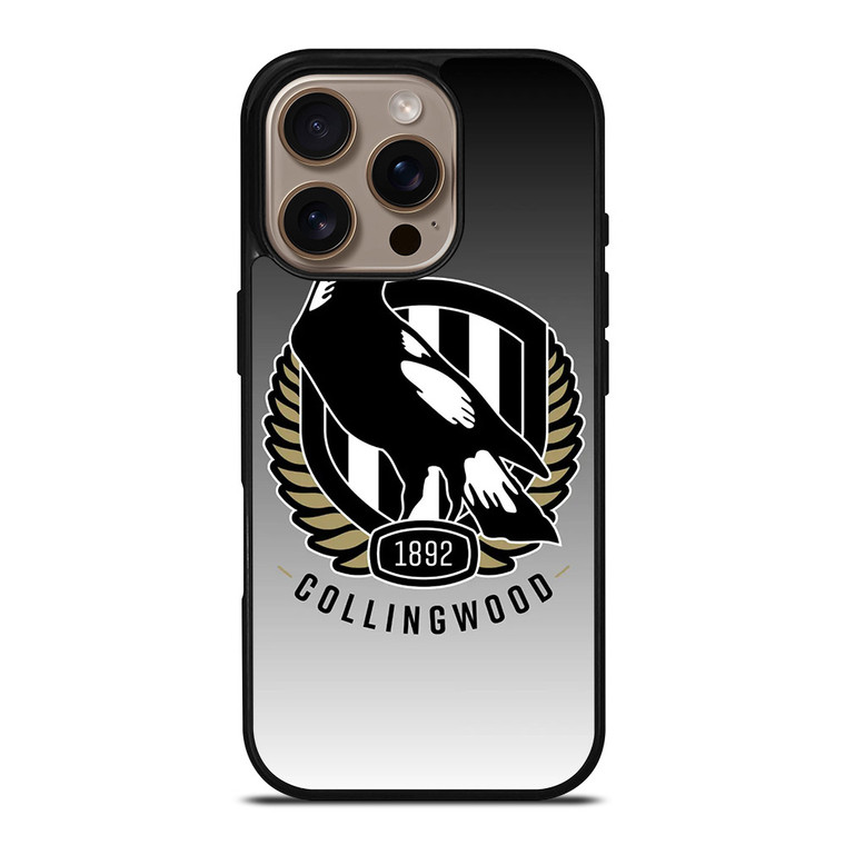 COLLINGWOOD MAGPIES ICON AFL iPhone 16 Pro Case COLLINGWOOD MAGPIES ICON AFL iPhone 16 Pro Case